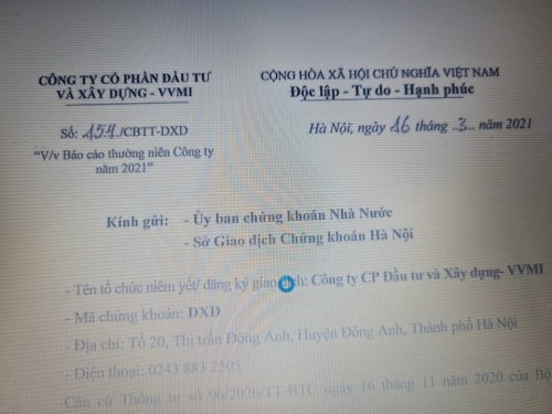 BÁO CÁO THƯỜNG NIÊN NĂM 2020